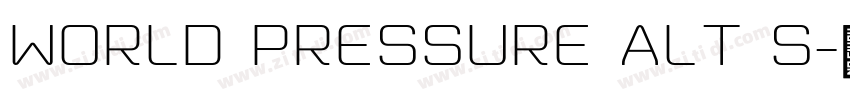 World Pressure Alt S字体转换